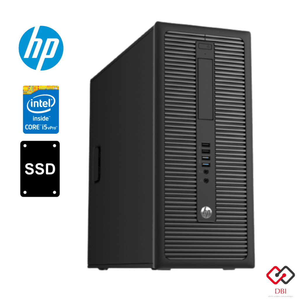 HP Prodesk 600 G1 TOUR I5 4690 8GB 512GB Remis à Neuf